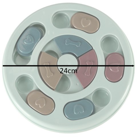Miska dla psa spowalniająca jedzenie zabawka łamigłówka niebieska