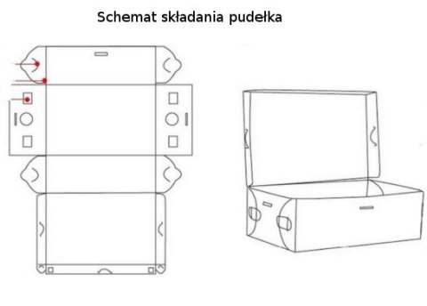 Pudełko na buty z pokrywką zielone PP