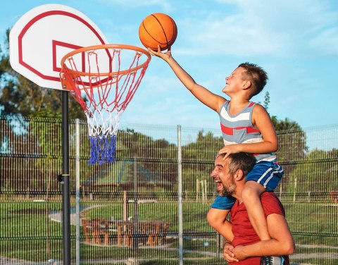 Kosz regulowany na stojaku do koszykówki DUNKER