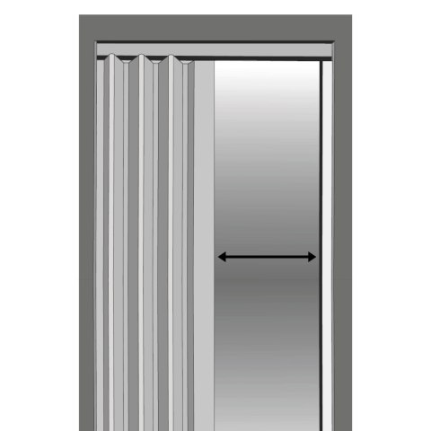 Drzwi harmonijkowe 004 08 czarny dąb 90 cm