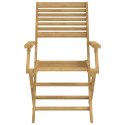 VidaXL Składane krzesła ogrodowe, 6 szt., 54,5x61,5x86,5 cm, akacja