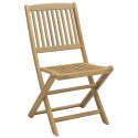VidaXL Składane krzesła ogrodowe, 8 szt., 48,5x57x90 cm, akacja