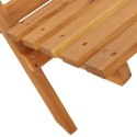 VidaXL Krzesła ogrodowe, 2 szt., beżowe, drewno akacjowe i tkanina