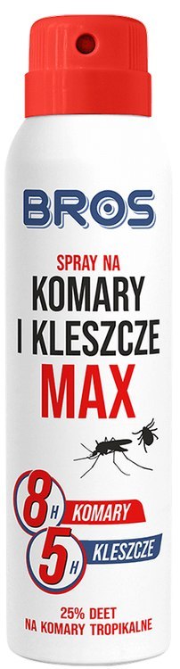 BROS - spray na komary i kleszcze MAX 90ml - 1 szt. BROS