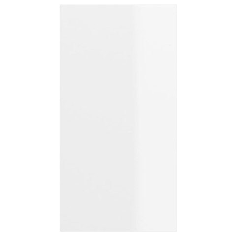 VidaXL Wisząca szafka pod TV, wysoki połysk, biała, 37x37x72 cm