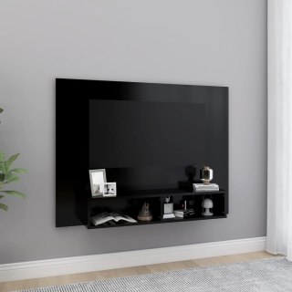 VidaXL Wisząca szafka pod TV, czarna, 120x23,5x90 cm