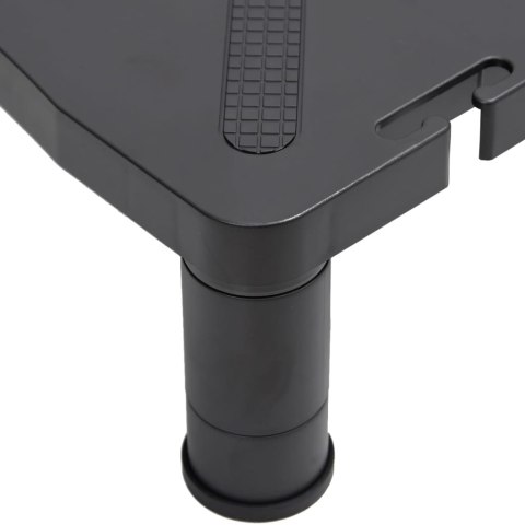 VidaXL Podstawka pod monitor, czarna, 33,5x34x10,5 cm