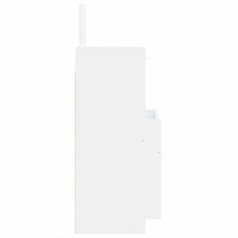 VidaXL 3-częściowy zestaw mebli łazienkowych, wysoki połysk, biały