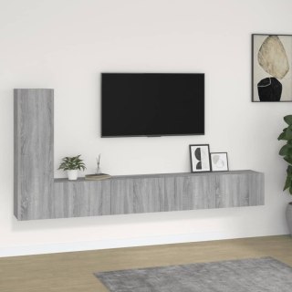 VidaXL Zestaw 3 szafek TV, szary dąb sonoma, materiał drewnopochodny