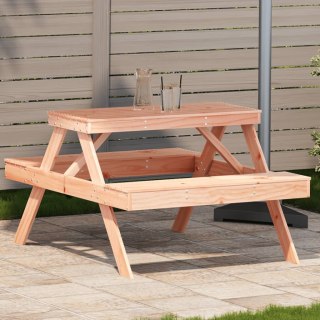VidaXL Stół piknikowy, 105x134x75 cm, lite drewno daglezjowe