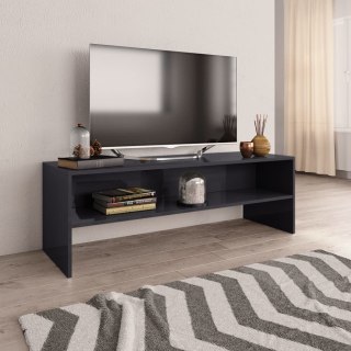 VidaXL Szafka pod TV, szara, wysoki połysk, 120x40x40 cm