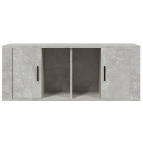 VidaXL Szafka pod TV, szarość betonu, 100x35x40 cm