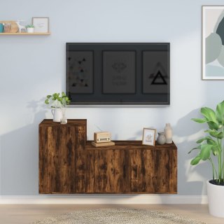 VidaXL Zestaw 2 szafek TV, przydymiony dąb, materiał drewnopochodny