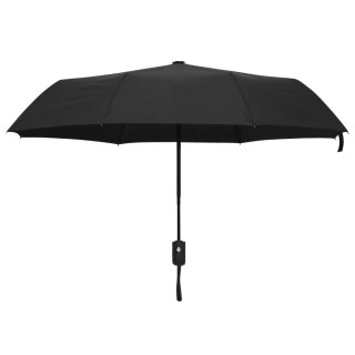 VidaXL Parasolka automatyczna, czarna, 95 cm